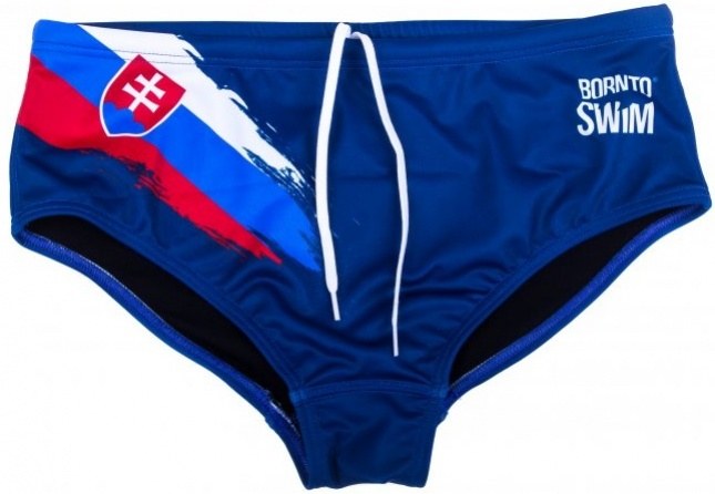 Badehose Herren BornToSwim SVK Brief Blue