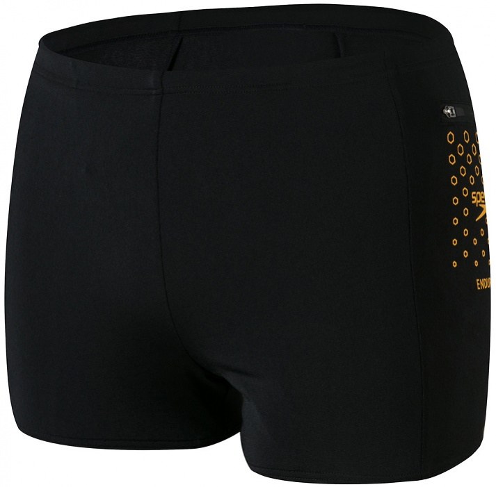 Badehose Herren Speedo Pocket Aquashort Black/Mango