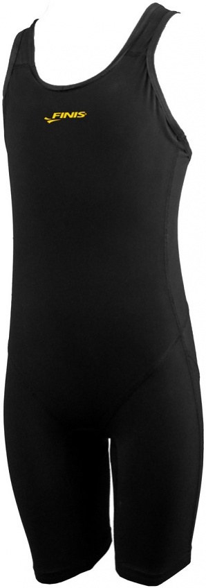 Damen-Badeanzug Finis Fuse Open Back Kneeskin Junior Black