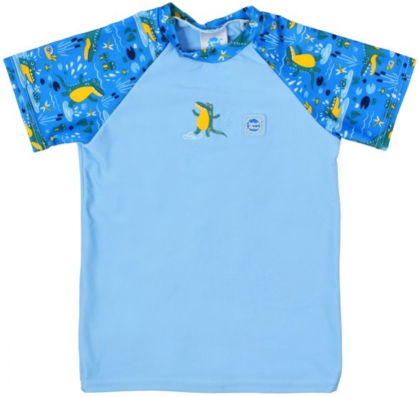 UV-Badeshirt Splash About Short Sleeve Rash Top Crocodile Swamp