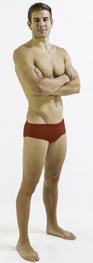 Badehose Herren Finis Aquashort Solid Red