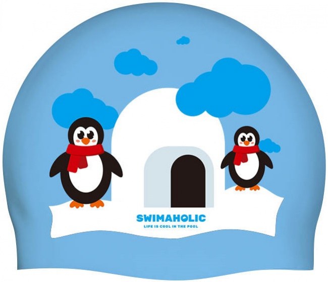 Schwimmütze Swimaholic Christmas Penguin Cap