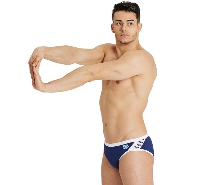 Arena Icons Swim Brief Solid Navy/White