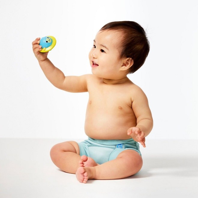 Schwimmanzug für Babys Splash About New Happy Nappy Pistachio
