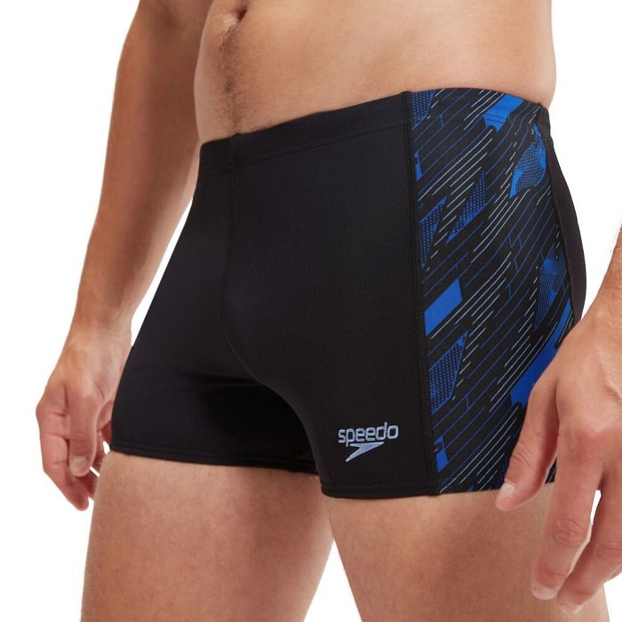 Speedo Hyperboom Panel Aquashort Black/Curious Blue/True Cobalt