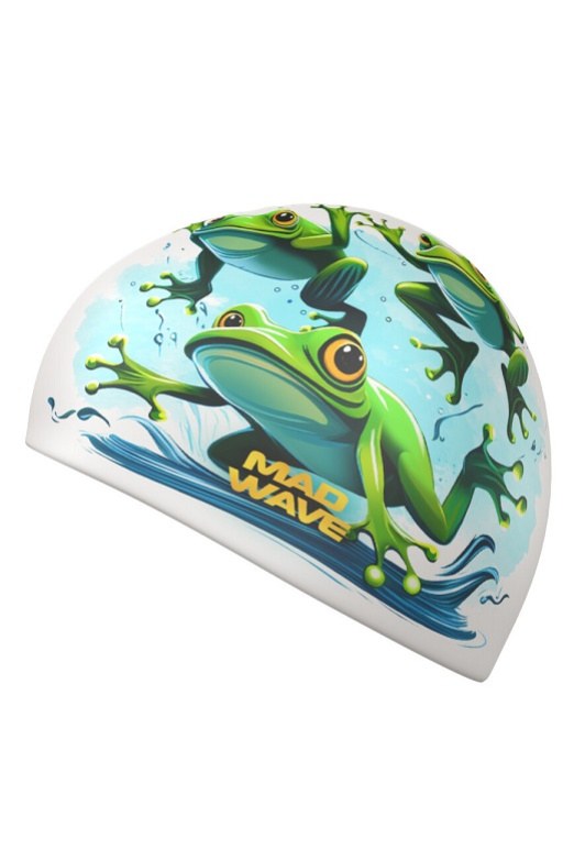 Schwimmütze Mad Wave Frogs Silicone Cap
