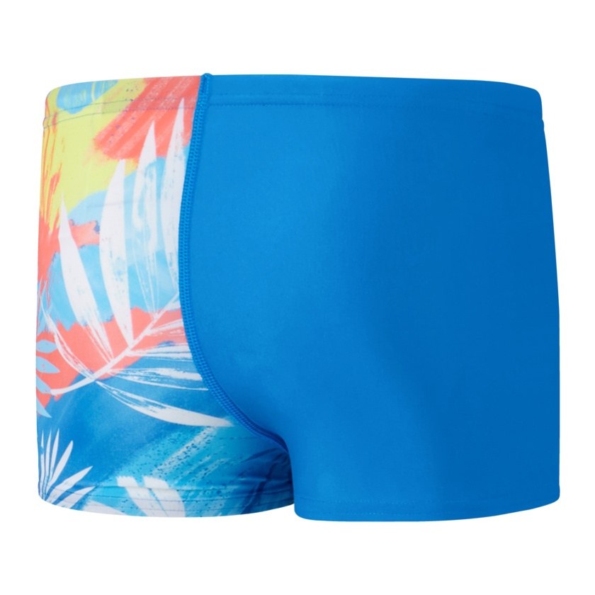 Speedo Digital Allover Aquashort Boys Orange/Blue