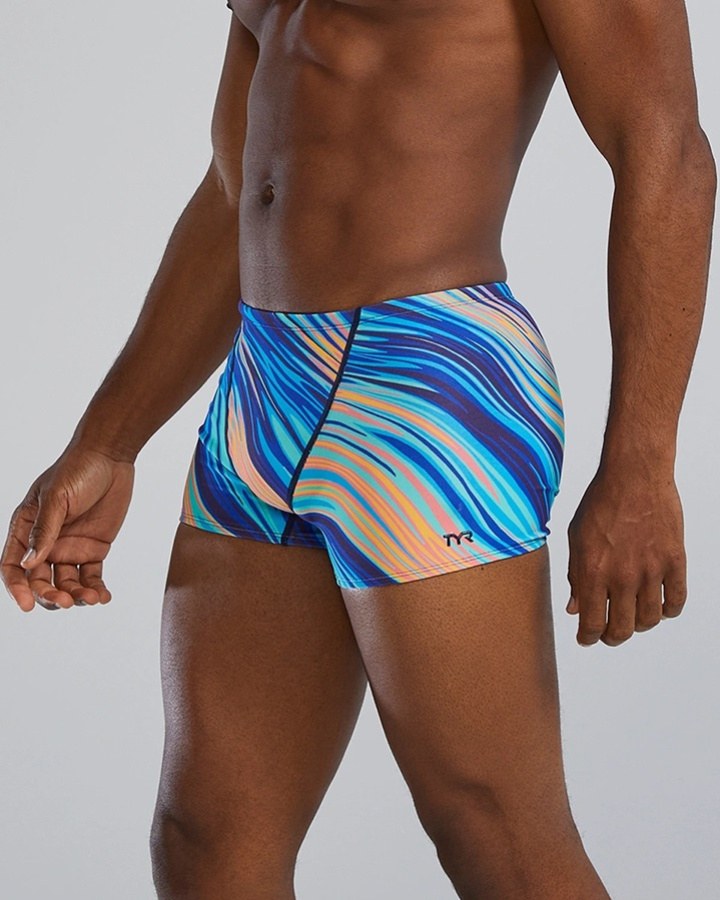 Tyr Durafast Elite Leg Boxer Riptide Blue/Orange