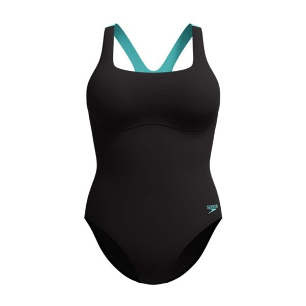 Speedo Flex Band Swim Bra 1 Piece Anthracite Blue