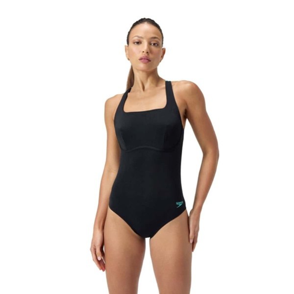 Speedo Flex Band Swim Bra 1 Piece Anthracite Blue