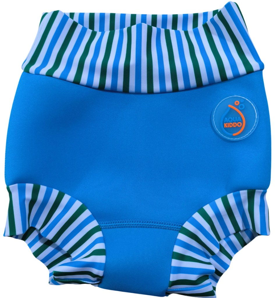 Schwimmanzug für Babys AquaKiddo Swim Nappy Neon Blue