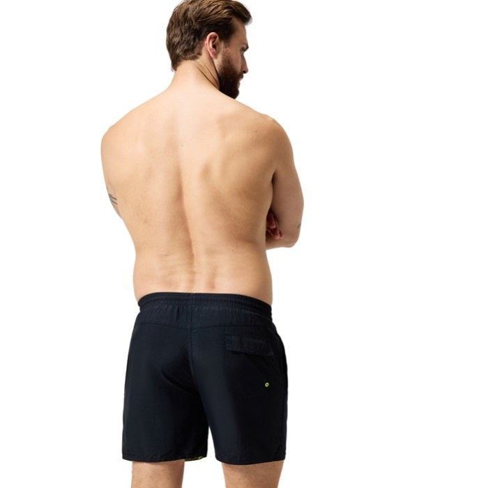 Speedo Medley Logo 16 Watershort Black/Hyper Yellow