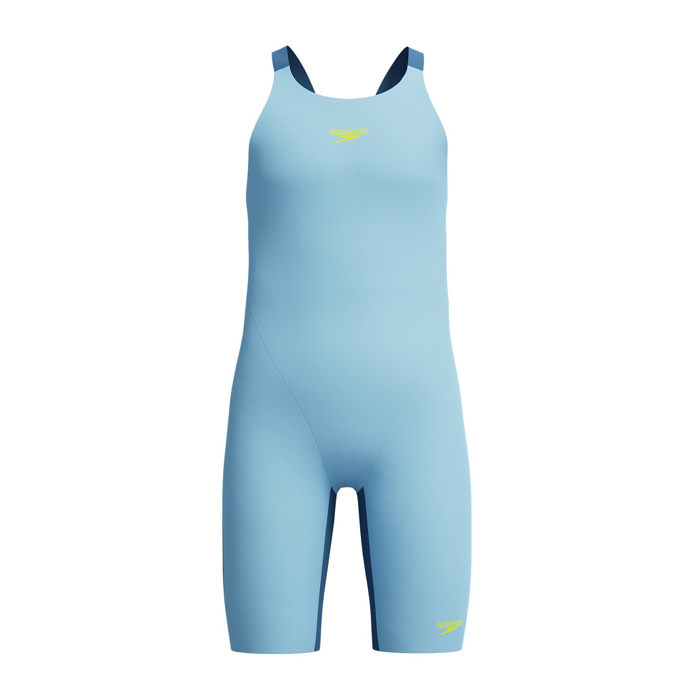Speedo Fastskin Endurance+ Max Openback Kneeskin Girls Light Blue/Navy