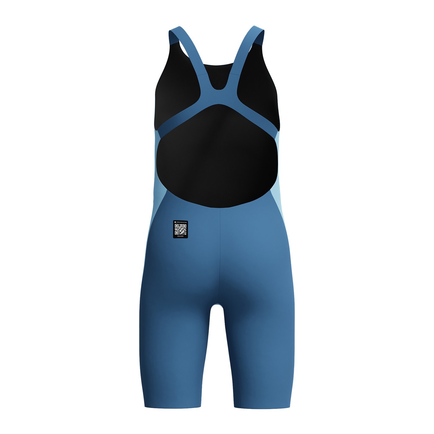 Speedo Fastskin Endurance+ Max Openback Kneeskin Girls Light Blue/Navy