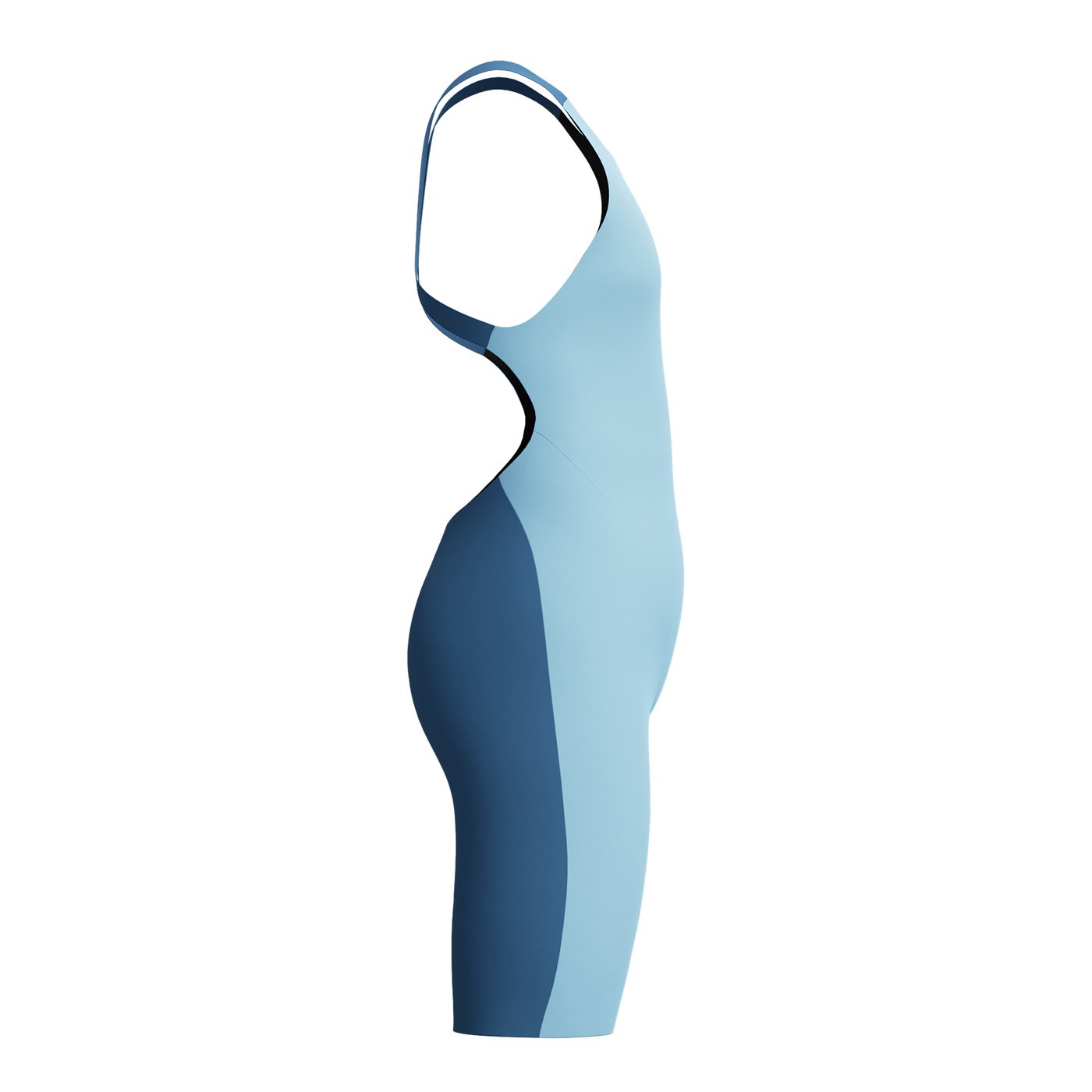 Speedo Fastskin Endurance+ Max Openback Kneeskin Girls Light Blue/Navy