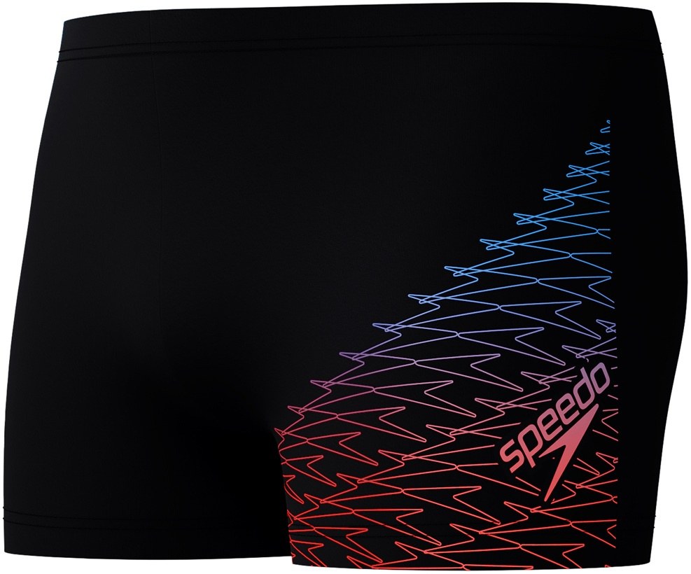 Speedo Medley Logo Aquashort Black/Blue/Red