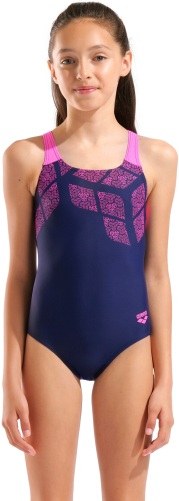 Arena Kikko Swim Pro Back Navy / Pink