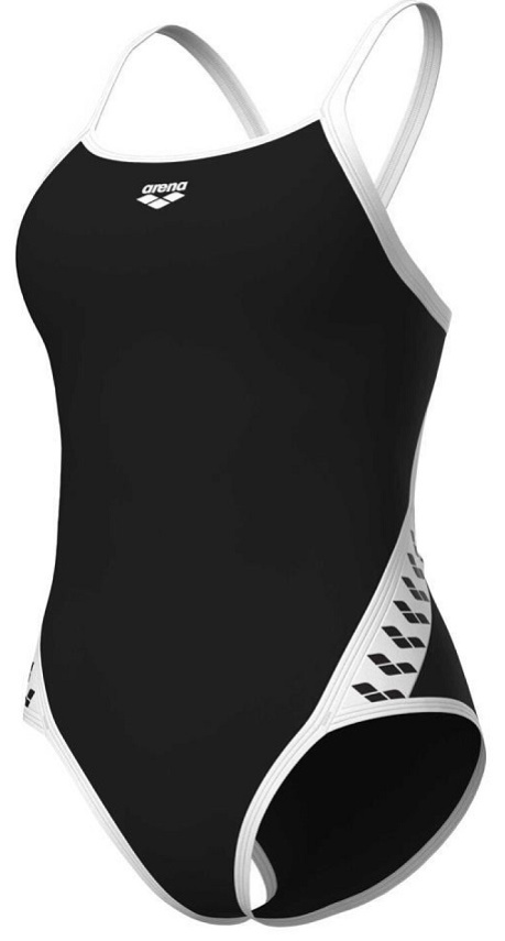 Arena Damen Schwarz Icons Super Fly Back Solid Royal Black/White L - Uk36